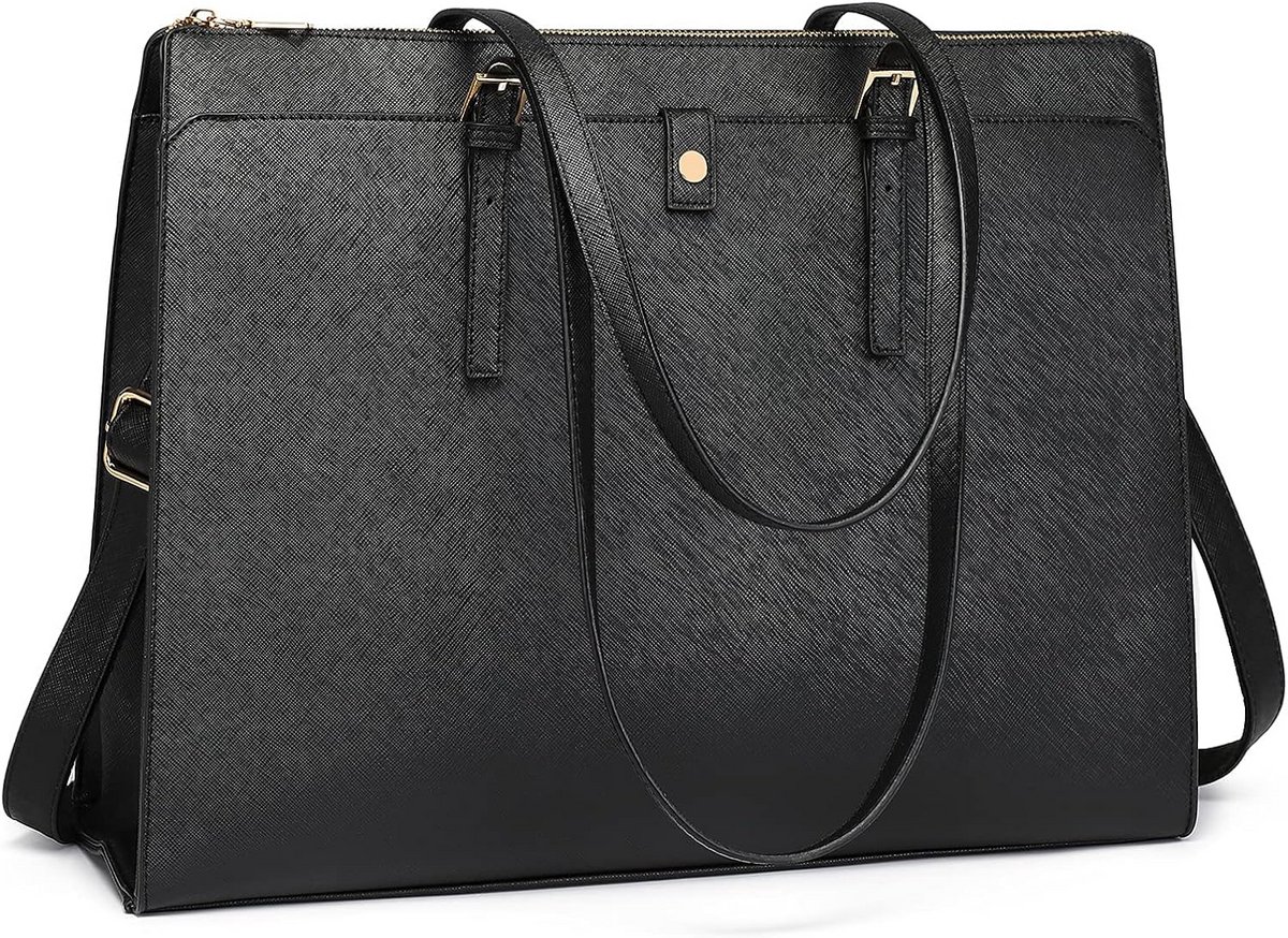 Leren Laptoptas Dames 15.6 Inch - Handtas en Aktetas voor Werk en School