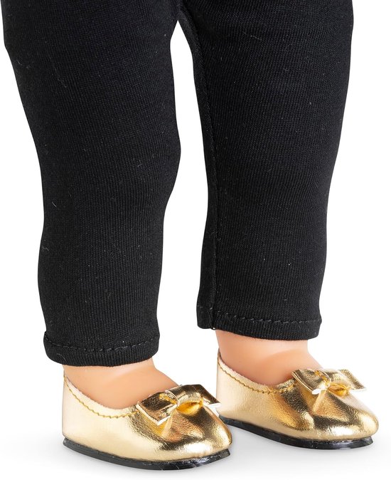 Gouden Ballet Pumps voor Pop (36 cm), Geschikt Vanaf 3 Jaar van Merkloos — afbeelding 3