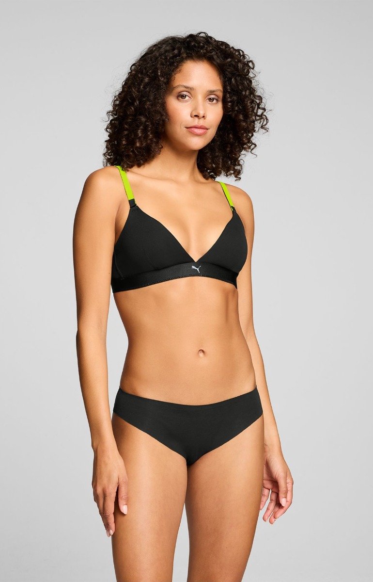 Puma - Dames - Briefs - Invisible Cotton - 2-pack - Zwart - Maat XXL