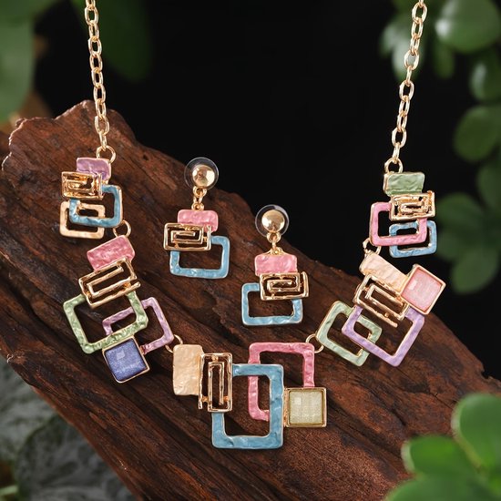My Sweet Romance® - dames ketting set 2 delig - ketting met oorbellen -