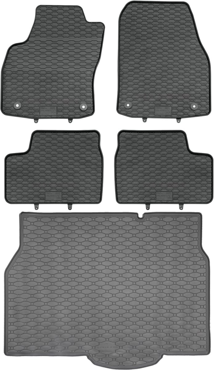 Max-Dywanik Geyer Serie - Opel Astra III H - Kofferbakmat en Vloermatten - Zwart - 2004-2014
