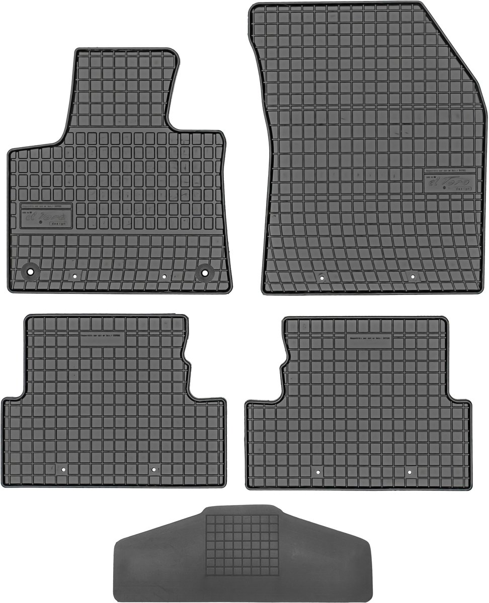 Frogum Serie - Autovloermatten voor Peugeot 3008 II - 2016-2024 - Zwart - Geharde Randen