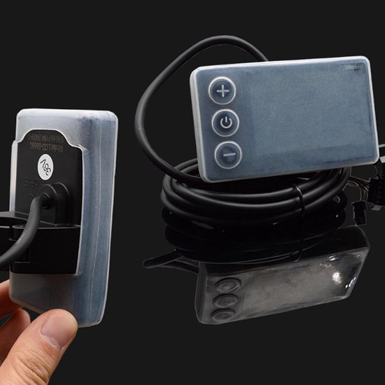 Beschermhoes voor fietsdisplay - krasbestendige siliconen beschermhoes - transparante siliconen beschermhoes voor fietssnelheidsmeterdisplay - geschikt voor S866 LCD-meters van Merkloos — afbeelding 2