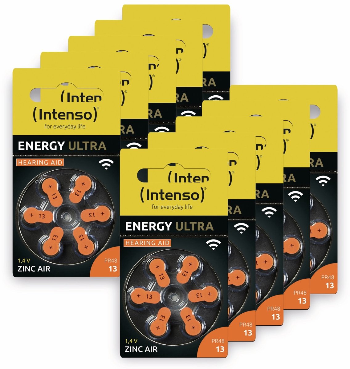 Intenso Batterij voor hoortoestel PR48-13 1.45 V 60 stuk(s) 230 mAh Zink-lucht 7504426MP