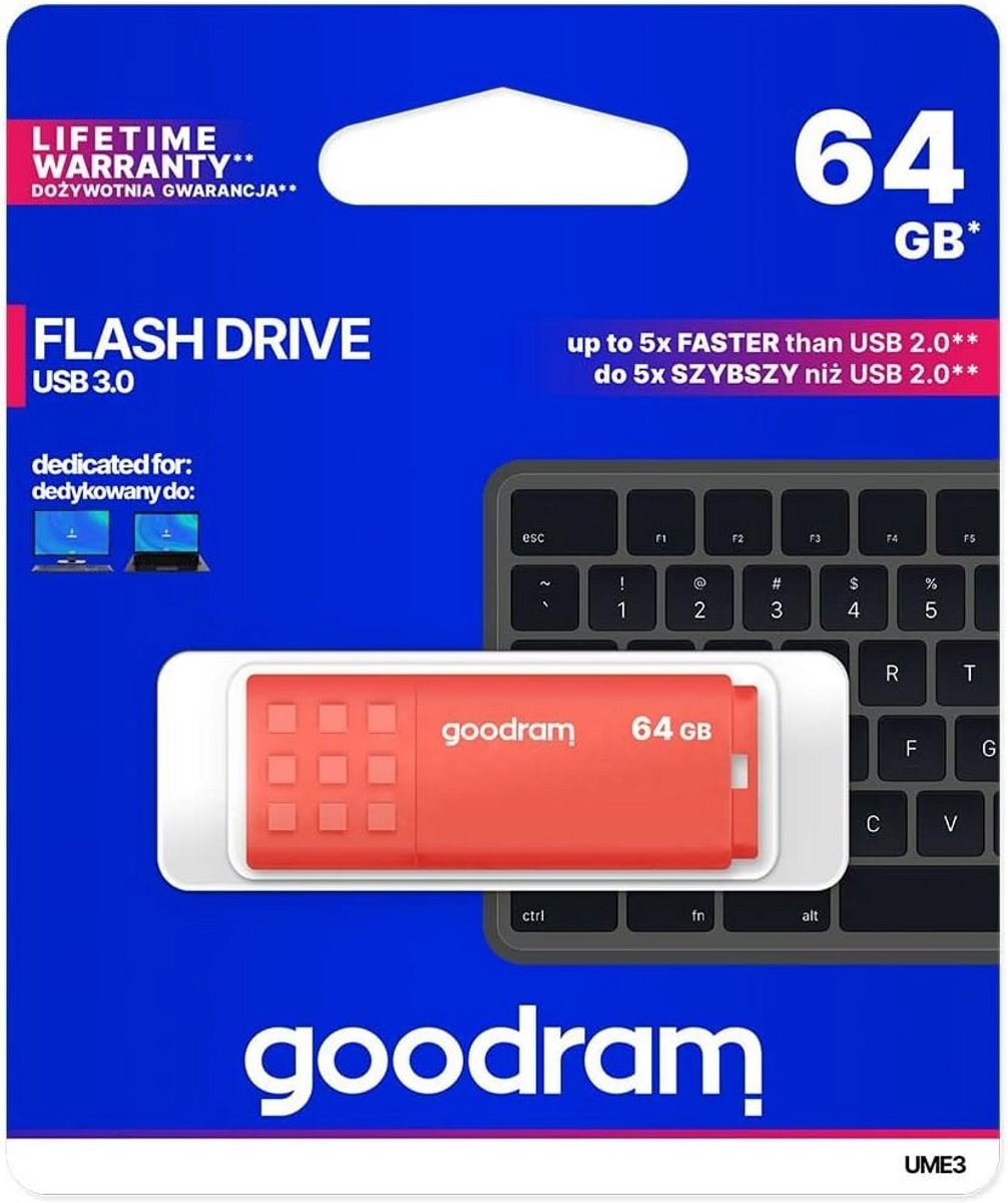 USB Stick 64 GB USB 3.2 Gen 1 Geheugenstick Oranje