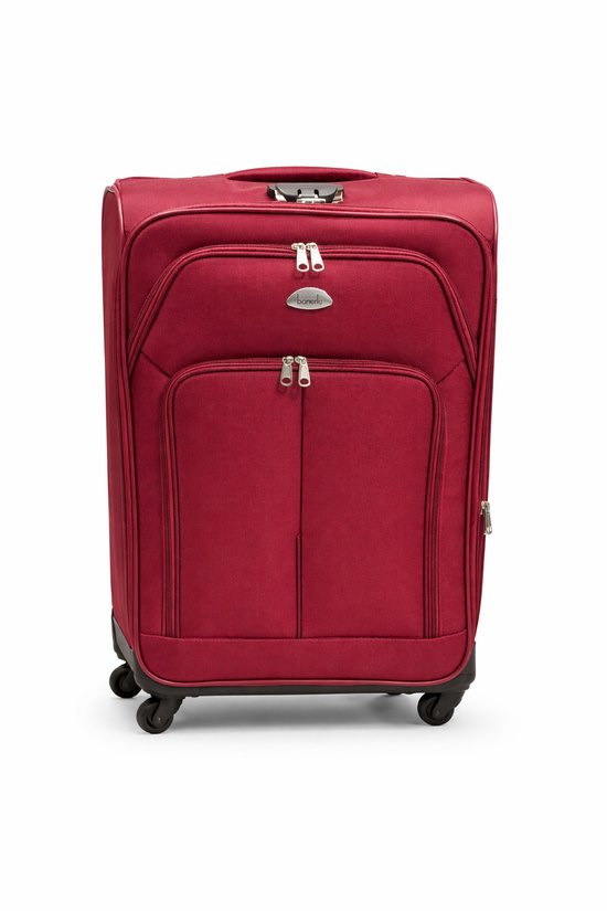 Dubai Abudabi Middelgrote Koffer - 66 cm - 65/72 Liter - Expandable - Rood