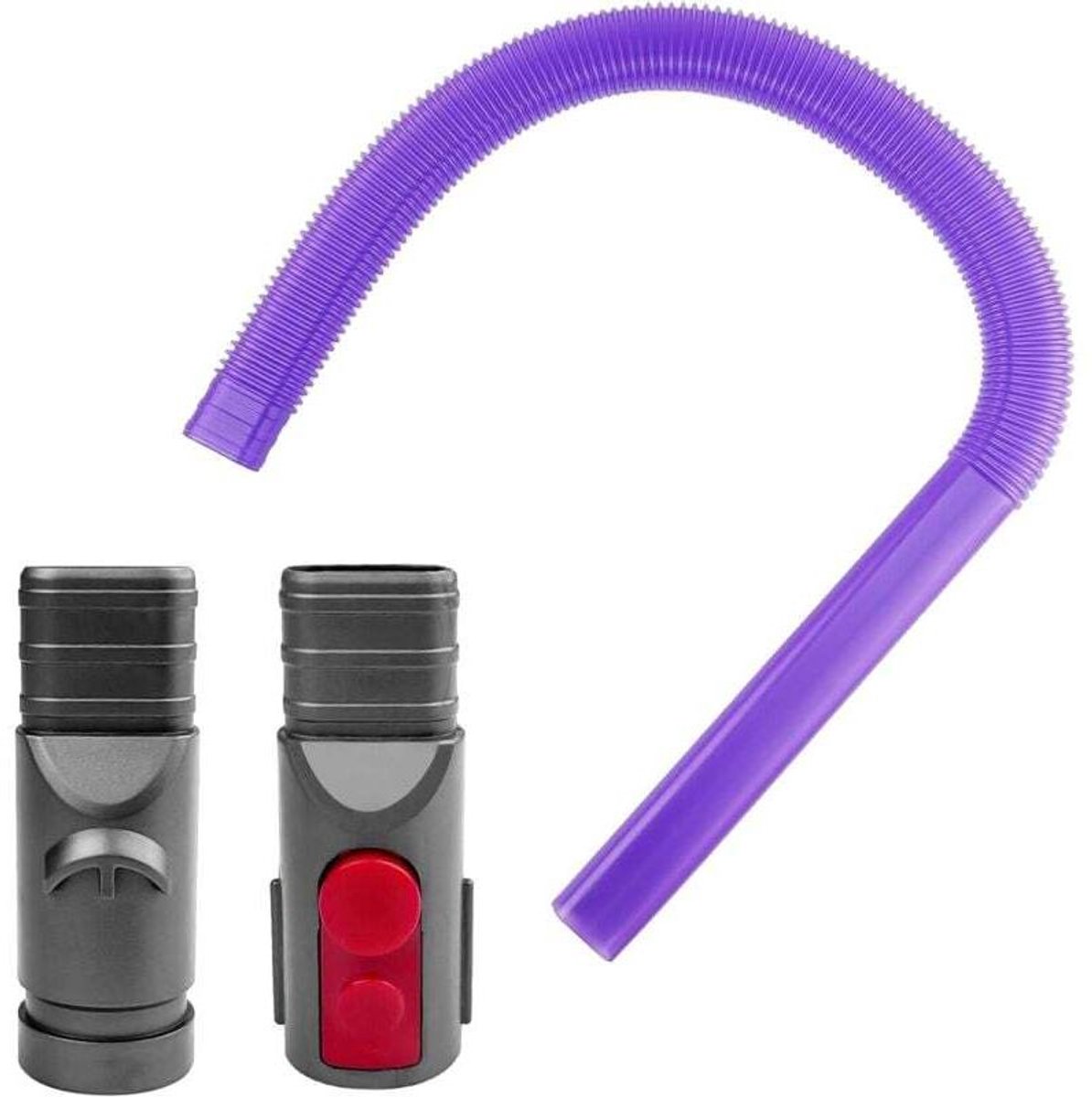 Kierenzuigmond Geschikt voor Dyson V6 V7 V8 V10 V11 V12 V15 stofzuigers, flexibel plat mondstuk, Geschikt voor het verwijderen van pluizen uit wasdrogers, ventilatieroosters en auto's.