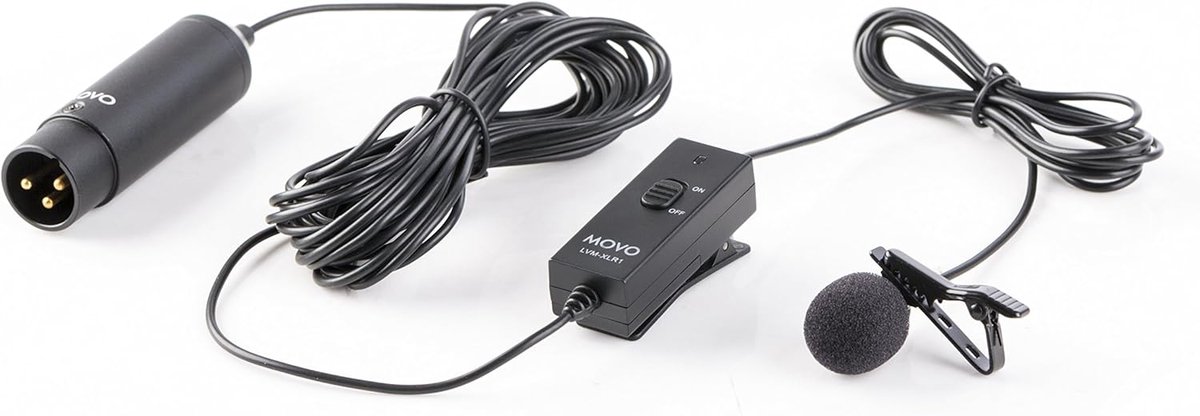 Omnidirectionele Lavalier Microfoon met Revers Clip en Voorruit