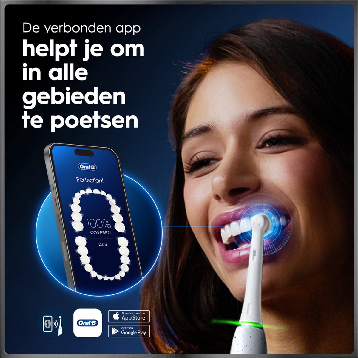 Oral-B iO 10 Elektrische Tandenborstel - Wit - Ontworpen Door Braun — afbeelding 6
