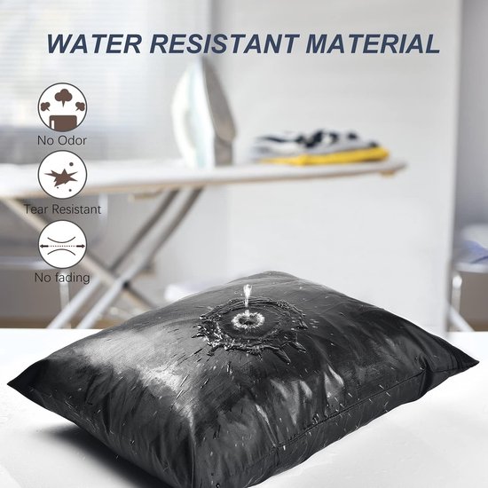 Wet Bag - 40 × 50 cm - Natte tas - 2 Stuks - Zwemtas - Waszak - Waterdichte Opbergtas Groot - Waterproof Wet Bag met Zip - Waterdichte Opbergzakken - Wetbag Luiers - Reiswaszak - Reistas - Herbruikbare Bag - Voor Zwemkleding en Sportkleding - Zwart van Merkloos — afbeelding 4