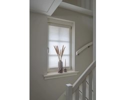 Dutchblinds - Plisségordijnen - lichtdoorlatend - Wit - 140 x 250 cm - Raamdecoratie op maat