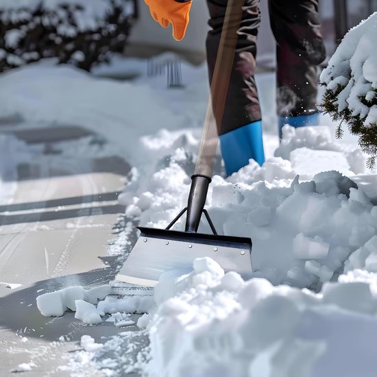 Multifunctionele Reinigingsschep 25 cm - Roestvrijstalen Tuinschep - Onkruidverwijderaar voor Tegels & Mos - Sneeuwschep & Schraper - Exclusief Steel - Zilver van Merkloos	 — afbeelding 2