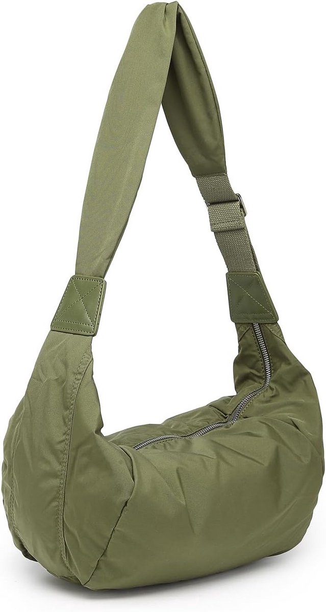 Unisex Nylon Schoudertas voor Dames en Heren - Lichtgewicht en Waterdicht
