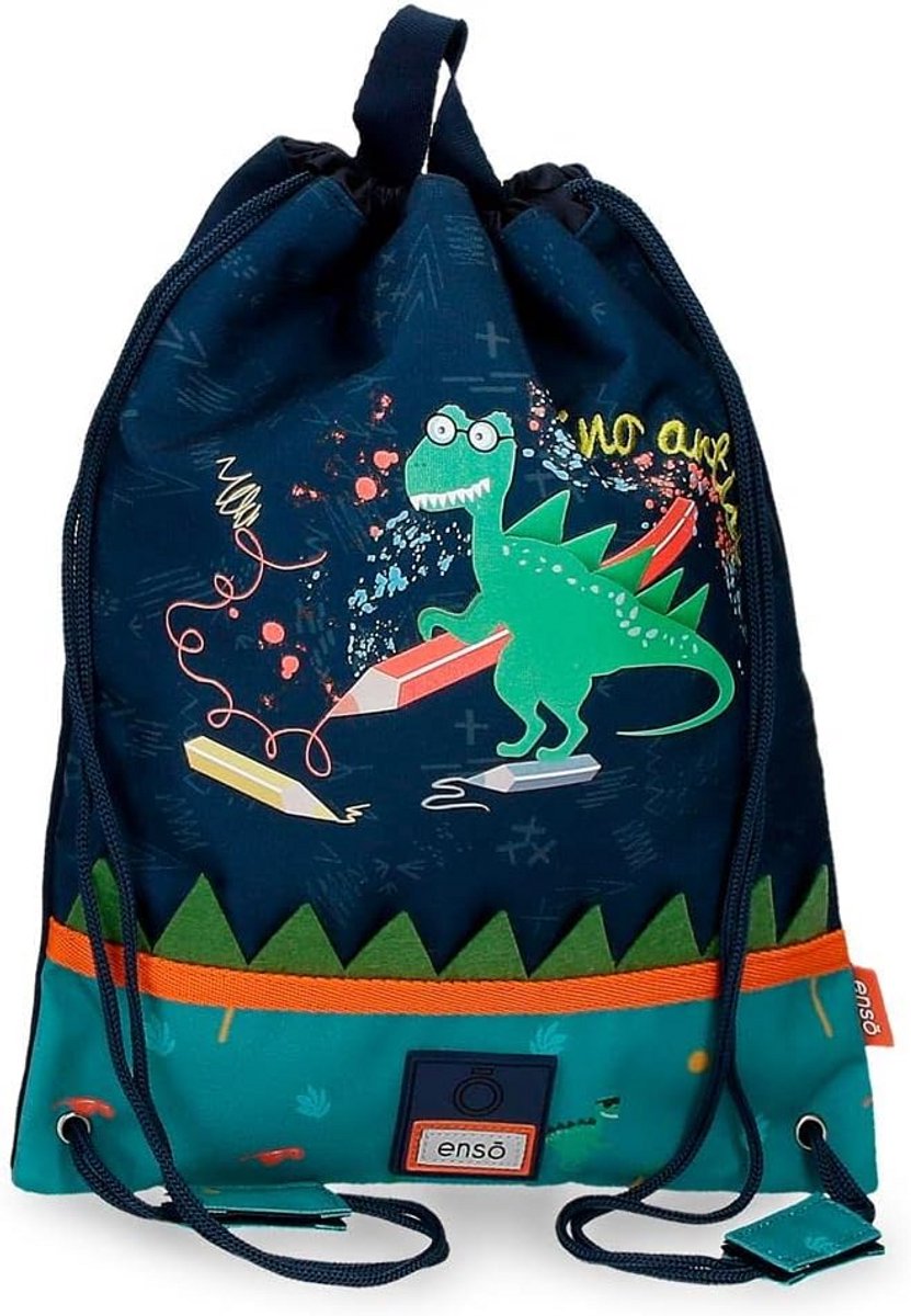 Grote Isolatielunchtas Kinderen met Dino Kunstenaar Thema - Duurzaam Polyester
