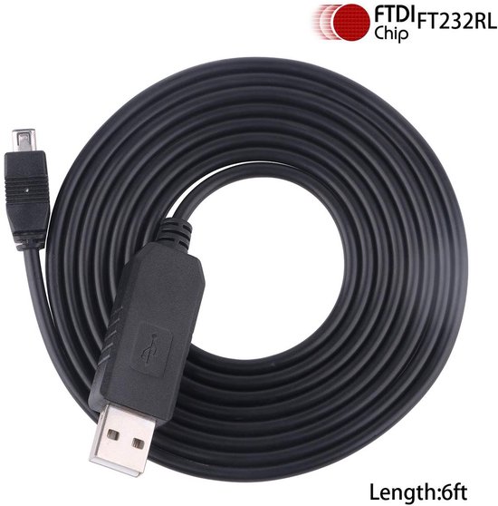 1M Mini Draagbare USB Naar RS232 Seriële Adapter P