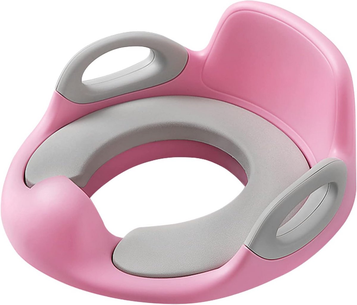 Kindertoiletbril met Anti-Slip, Handvat en Sproeibescherming - Potjestrainer