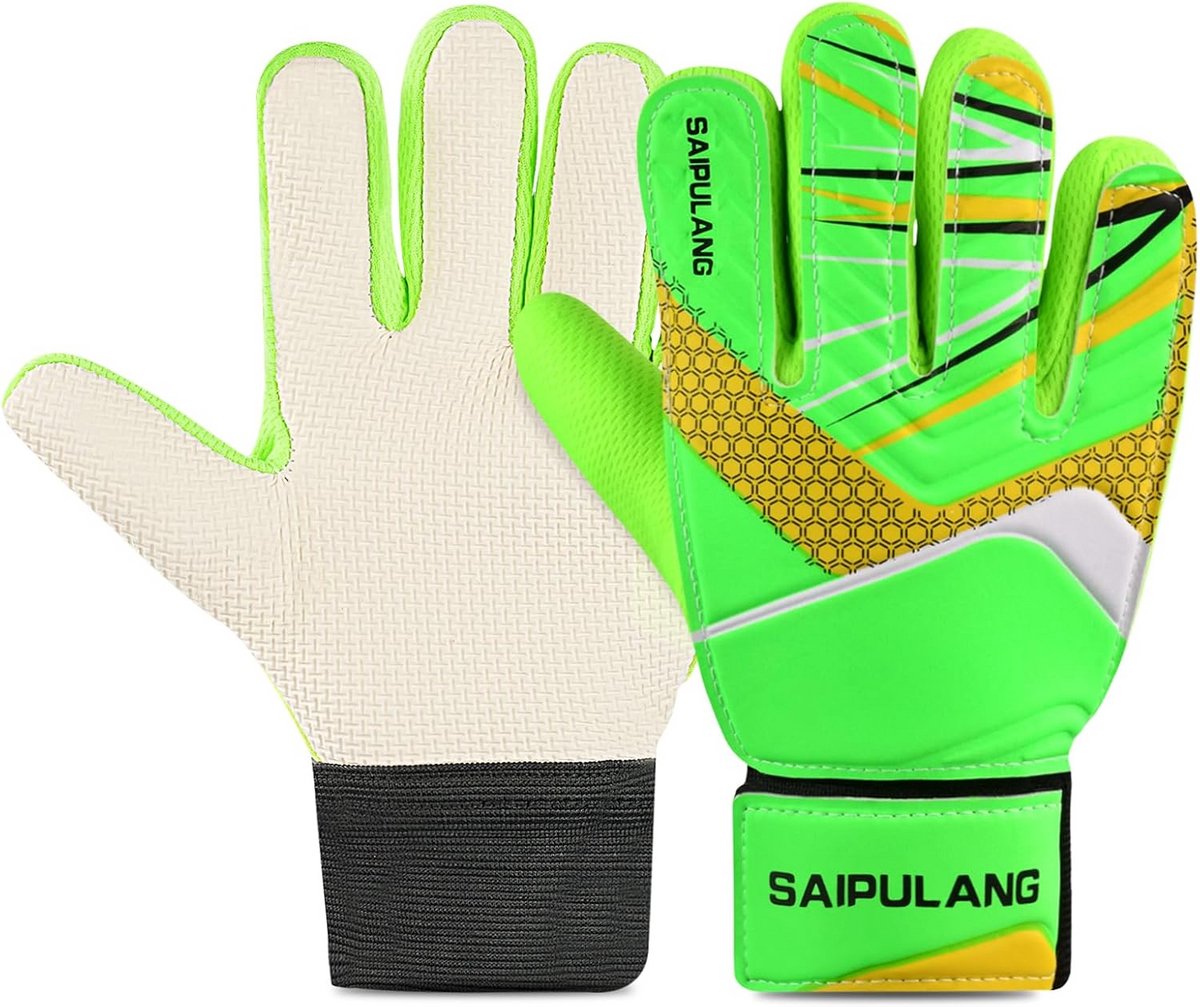 Keepershandschoenen Kinderen en Jongeren - Antislip Voetbalhandschoenen met Dubbele Bescherming