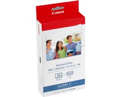 Canon KP-36IP - Instant fotopapier - Inkt/papierset - Voor SELPHY CP-printers - Origineel - Ansichtkaartformaat - 36 sheets