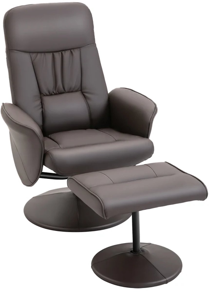 Relaxfauteuil met Voetenbank - Fauteuil - Moderne Relaxstoel - Kantelbaar tot 145° - Verst