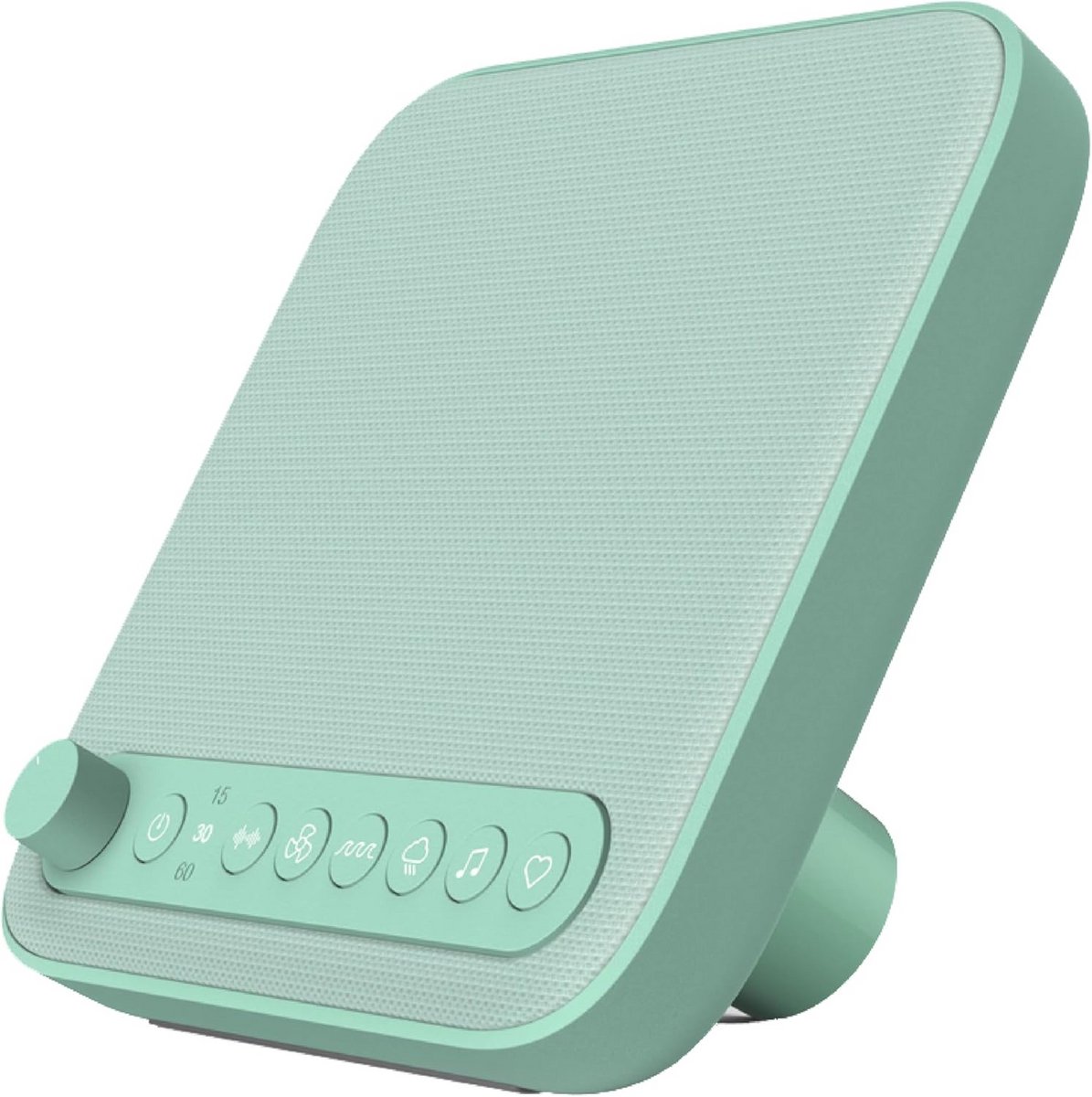 Geluidsmachine Baby - Slaaphulp - Rustgevende Slaap - Zes Natuurlijke Geluiden - Compact Design - Wit