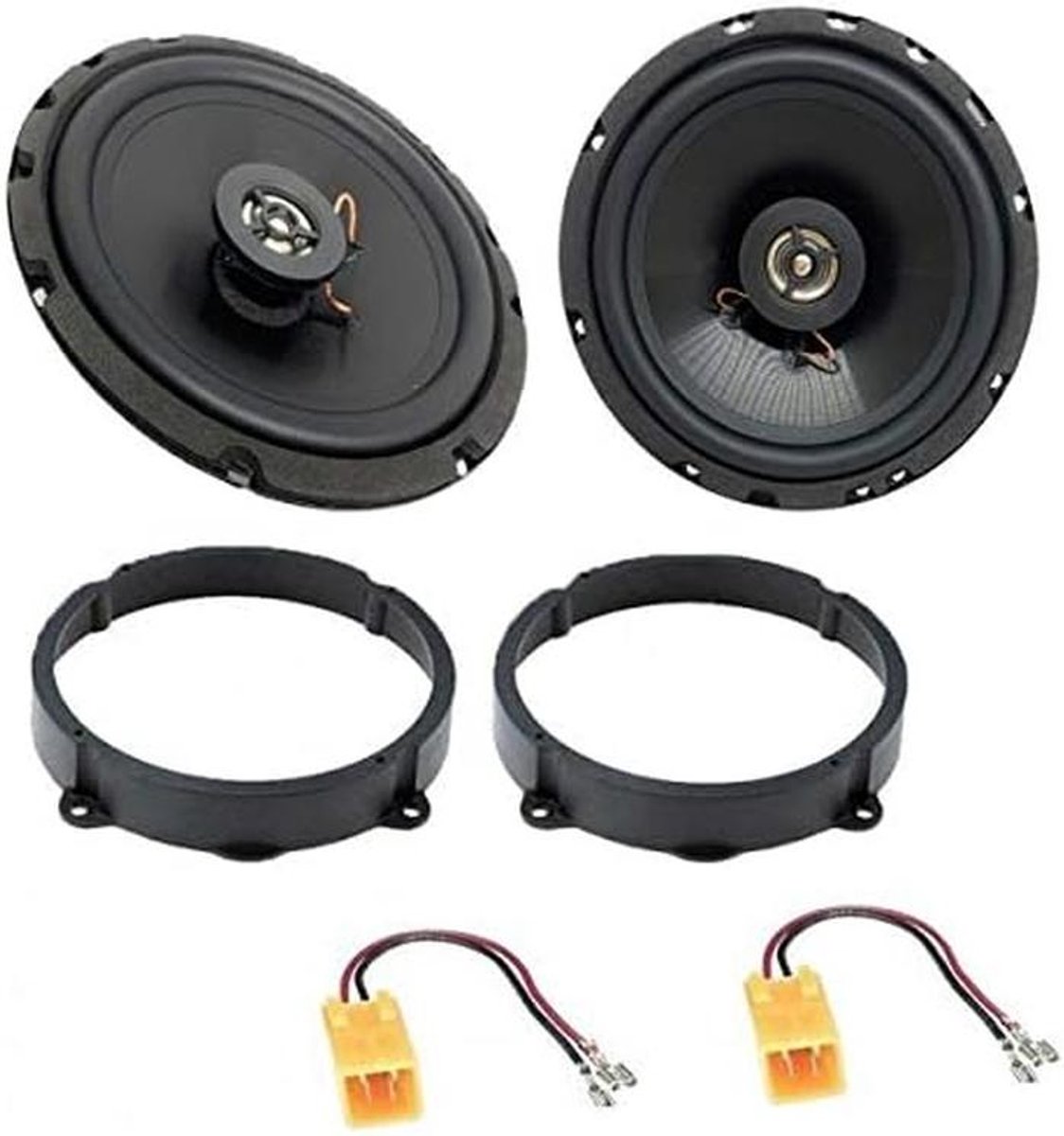 Auto Speaker Set 16.5 cm 120W Inbouwkit voor Alfa Romeo, Fiat en Lancia