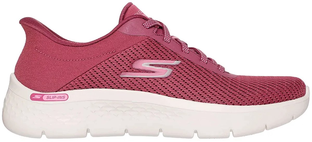 Skechers Go Walk Flex Carla Burgundy Textile / Trim