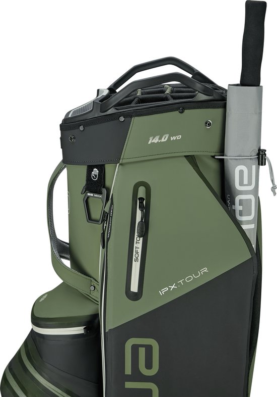 Big Max AQUA IPX Tour - Waterdichte Golftas - Cartbag - Groen Zwart — afbeelding 4