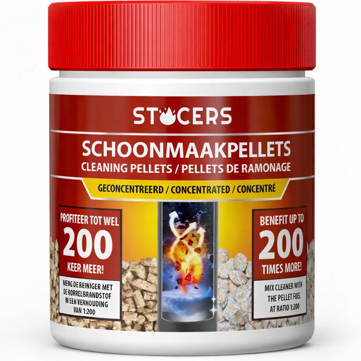 STOCERS - Schoonmaakpellets - Voor Pelletkachel & CV Pelletketel