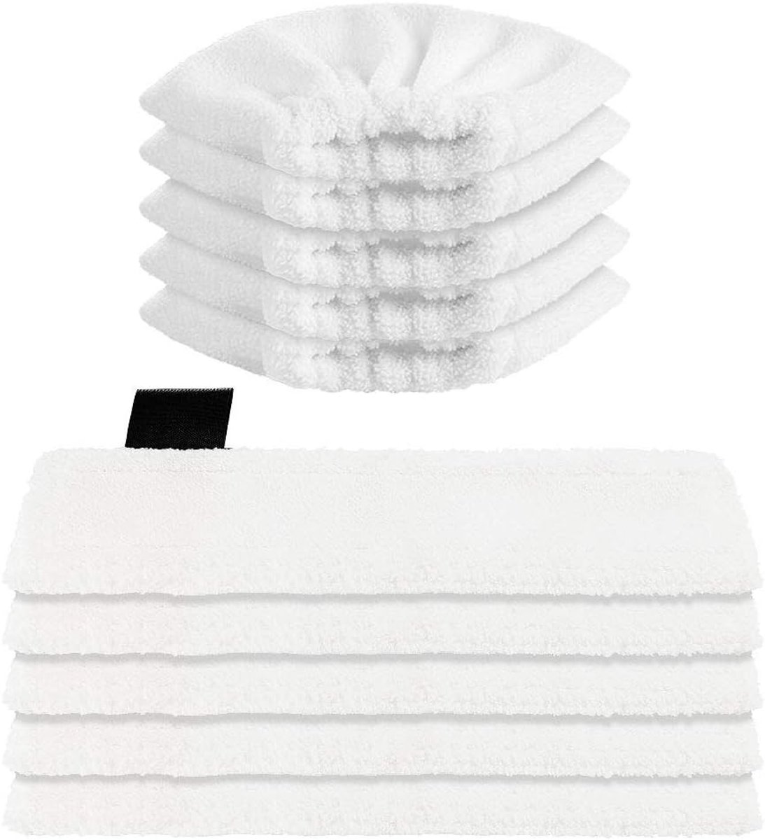 Famanu – Microvezeldoekenset - 10 stuks - wasbaar 5 vloerborstel + 5 handborstel Microfiber Cloth