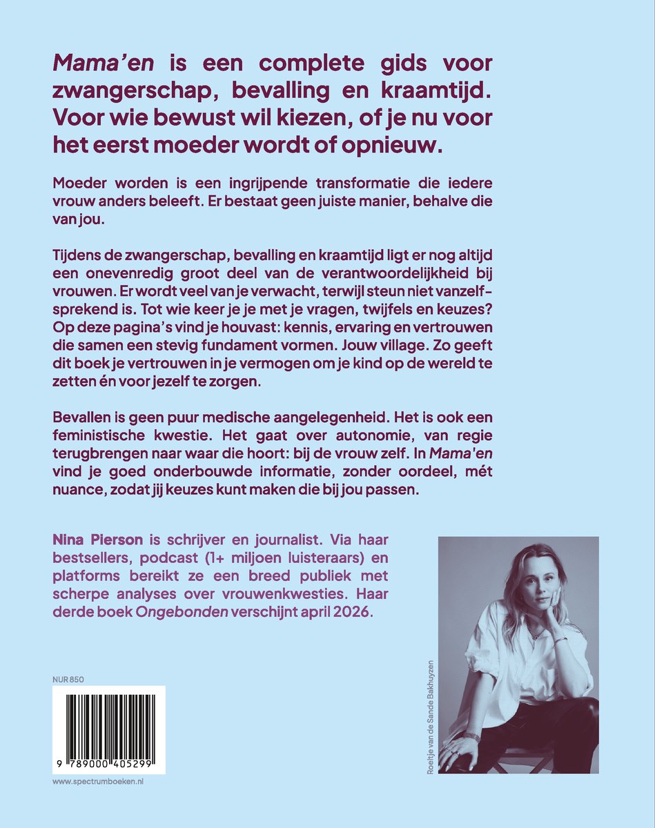 Mama'en - Hét boek voor de vrouw die moeder wordt - back cover