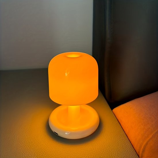 Mini nachtlampje Geschikt voor naast het bed, tafellamp met zonsondergangkleurverloop, draagbare campinglamp, decoratieve bureaulamp met zacht licht van Merkloos — afbeelding 5