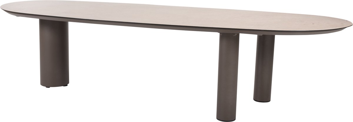 Denia dining tuintafel 290x110xH75 cm met 3 poten printed ceramic terre Taste 4SO