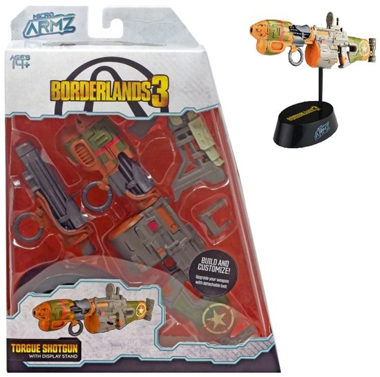 Borderlands 3 MicroArmz Torgue Shotgut Exclusive Scaled Replica Weapon - Speelfiguur - Videogame