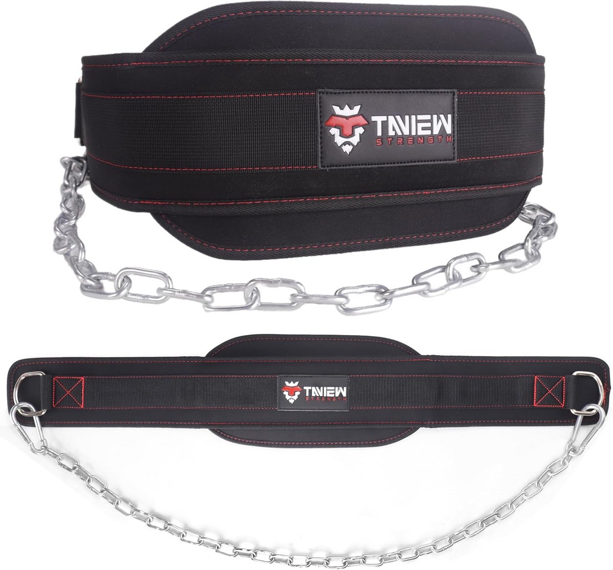 Verzwaarde Dipriem met Ketting voor Pull-ups en Dips - Fitness Gewichtsgordel