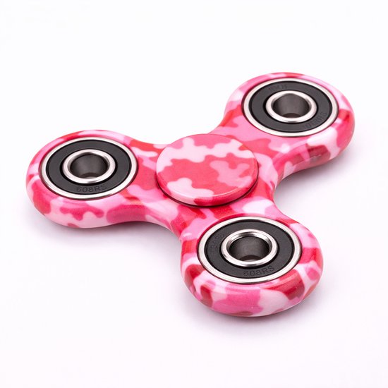 Fidget spinner 'Pink Camo' - Langdurige spin - Hoogwaardig merk Hand spinner - Uniek design!