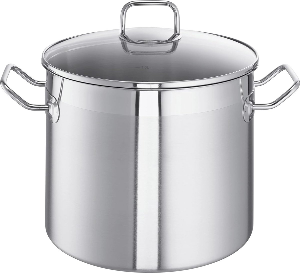 Grote Kookpan 24 cm 9 Liter Hoog XXL RVS Geschikt voor Alle Warmtebronnen