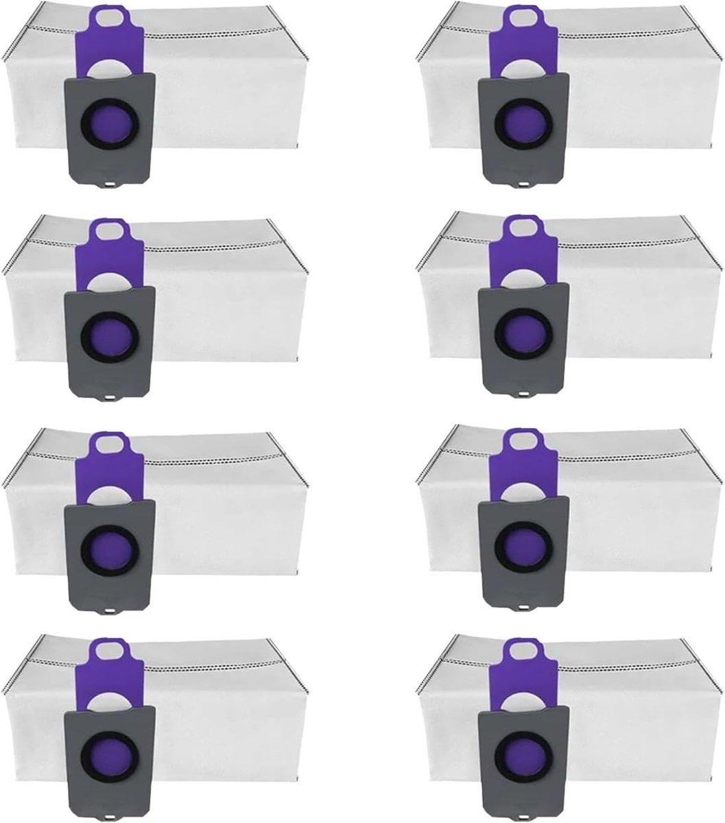 Geschikt voor Narwal/J5X/001MaX robotstofzuiger Xiaoyao 001 stofzak - accessoires voor de stofzak - verbruiksartikelen - 8 stuks