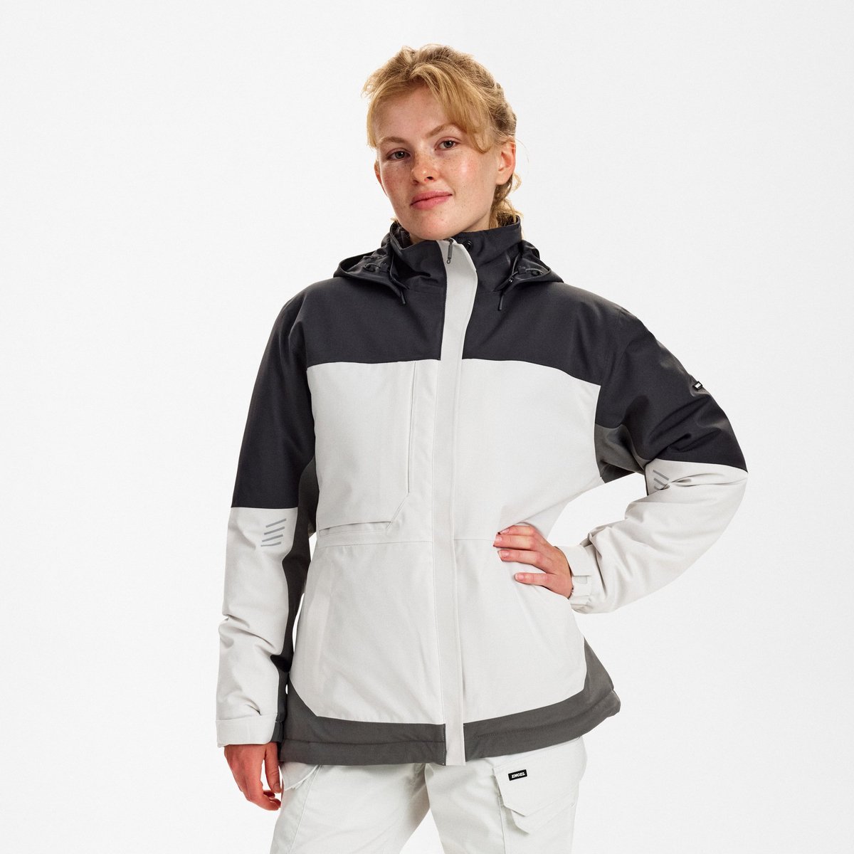 Engel Entire winterjack voor dames 1435-176 - Bone White / Anthracite Grey - L