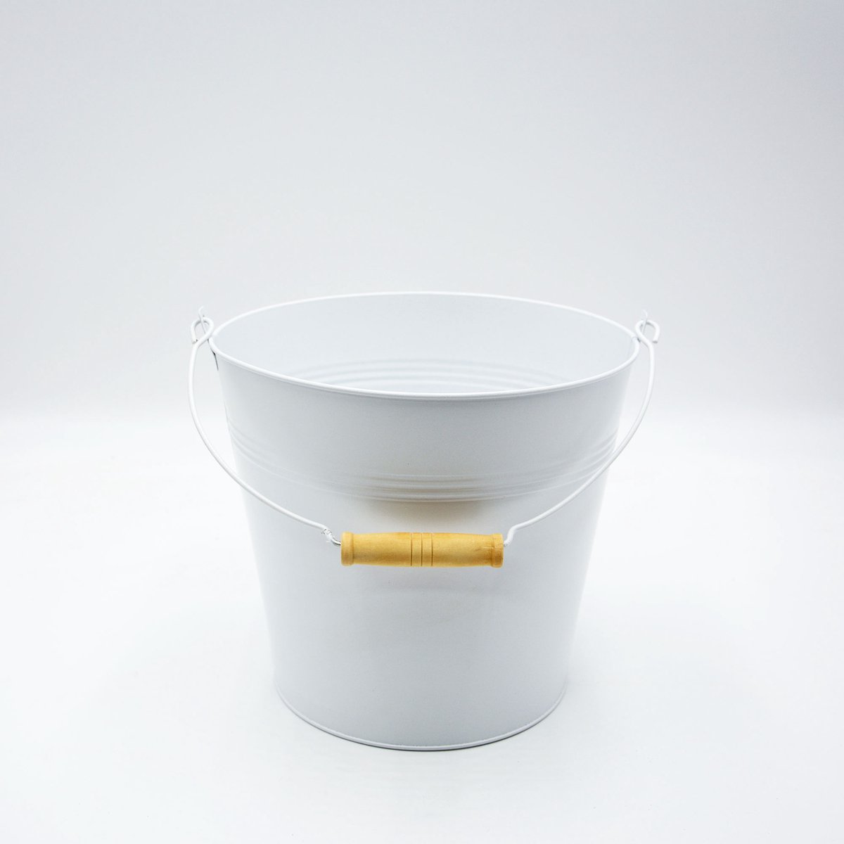 UNUS® Emmer metalen diameter 24 cm wit