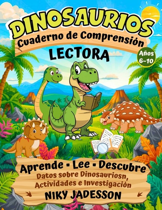Dinosaurios Cuaderno de Comprensión Lectora - cover