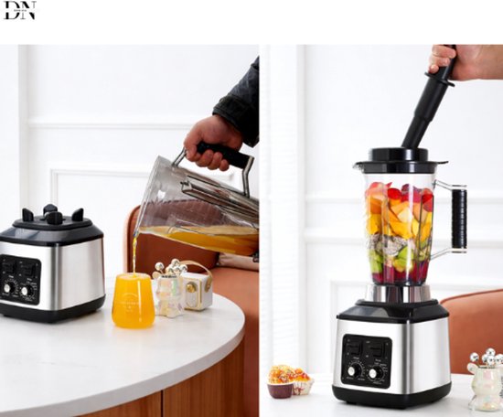 Deniva - 3 in 1 Blender - Blender Smoothie - 3L + 1,5L + 0,5L - IJs Vermalen - Keukenmachine - Sapmaker - 3 Containers - 9500 W van Deniva — afbeelding 2