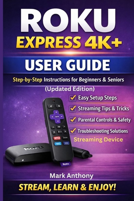 Roku Express Streaming Device (4K+) User Guide Updated Editi ... - cover