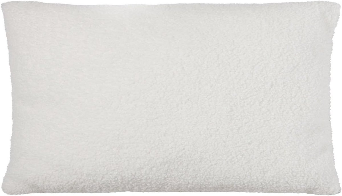 Decoratief Kussen met Vulling, Beige Teddy Bouclé, 30x50 cm