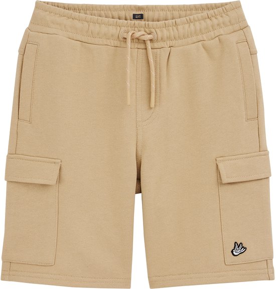 WE Fashion Jongens regular fit cargoshort met embroidery