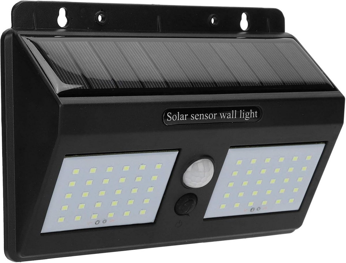 Draadloze Buitenlamp met 60 LED's en Bewegingssensor - Oplaadbaar Solar Tuinverlichting