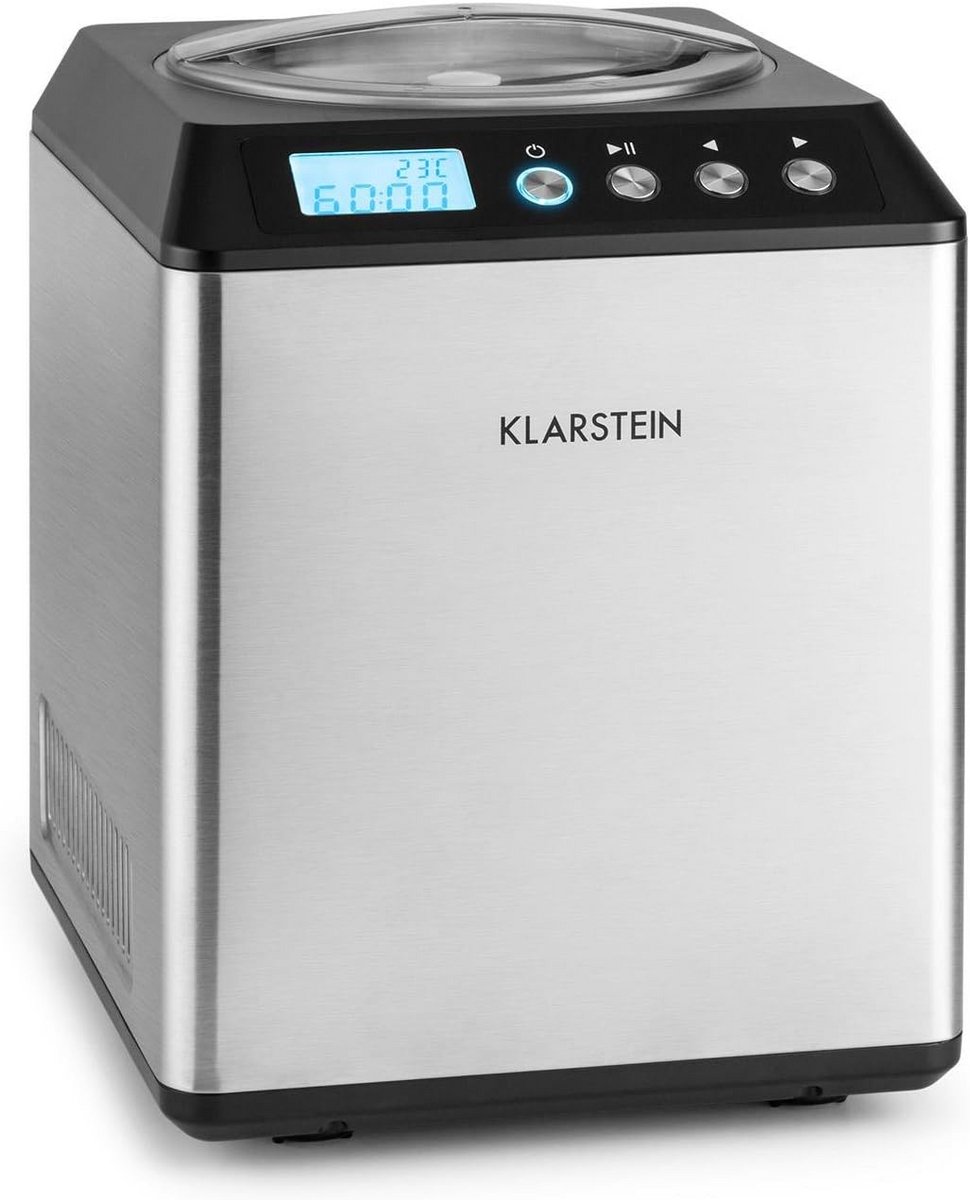 Compressor IJsmaker met 2 Liter Capaciteit en Roestvrijstalen Behulzing