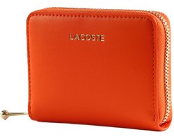 LACOSTE portemonnee Zip Coin Wallet Scarlet Ibis neonoranje