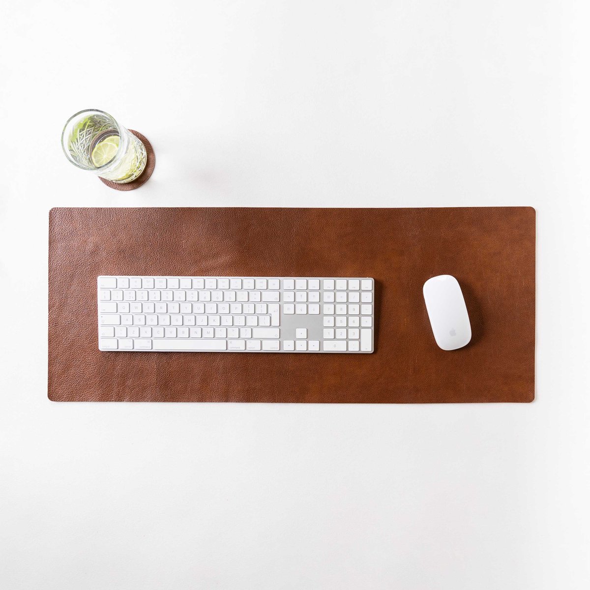 The Leather Rebel - Bureau onderlegger - Bruin