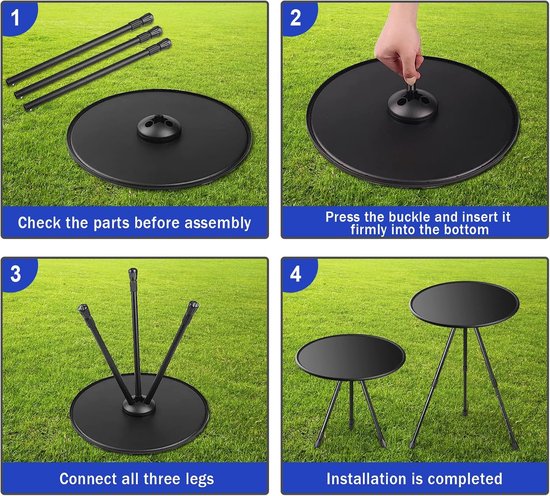 Draagbare Ultralichte Campingtafel - Compact en Opvouwbaar met Draagtas voor Buitenactiviteiten van Merkloos — afbeelding 4