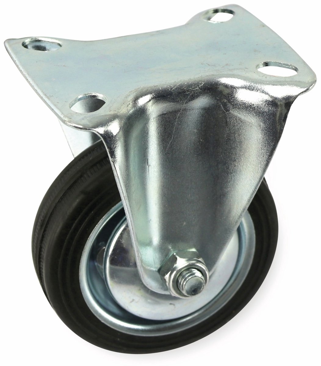 MASTERPROOF Zwenkwiel 0075, massief rubber, Ø 75 mm